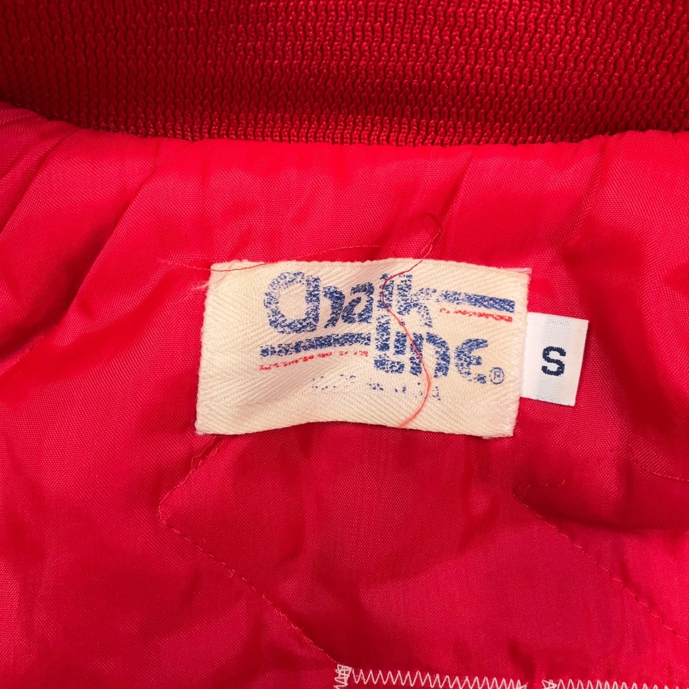 Chalk Line Varsity Jacket Men S Red Ohio State Buckeyes NCAA 80s Satin USA VTG - Picture 5 of 10
